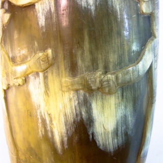 Corne à boire — poire à poudre — g-2072-Q -   2581 x 2333